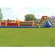 Long Outdoor Assault Course / Inflatable Obstacle Course With Waterproof Material
