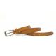 1.9cm Width Women's Fashion Leather Belts Solid Color Pin Buckle