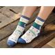 Colorful christmas deer patterned design winter cotton socks for women