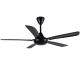 56 Inch ABS Black Ceiling Fan Low Noise With Remote Control