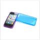 Soft and flexible TPU + PC Double color protective case for iphone 4 / 4s