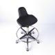PU Foam Cushion Ergonomic ESD Chairs With Chrome Gas Lift And Aluminium Base