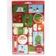 Christmas Sticker Printing White Paper Board Sheet Holiday Decoration