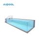 Backyard Luxury Swimming Pool Glass Above Ground Acrylic Panel Prefab with 100MM Thickness