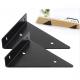 Stamping Punching Bending Heavy Duty Black Corner Stand for Minimalist Home Decor