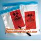 Biohazard medical specimen k bag high quality zipper bag, Specimen Transport Bag