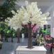 Fire Resistance Artificial White Cherry Blossom Tree For Scenic Spots