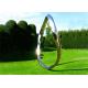 Metal Garden Contemporary Steel Sculpture Oxidised And Mirror Polished Stainless