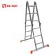 A Frame Durable  Foldable Aluminum Ladder 4x3  Easy Storage And Transport