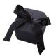 Custom Boutique Luxury Matt Jewelry Gift Box with Magnetic Closure and Black Ribbon