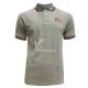 Slim Fit Short Sleeve Gray Melange Breathable Polo Shirts Man' S Casual