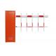 Red Yellow Orange Automatic Barrier Gate Parking Lot Barriers With Fencing