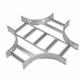 Aluminum Alloy Ladder Type Cable Tray Silver Galvanised Steel Cable Tray