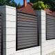 horizontal Black Aluminum Privacy Fence With Laser Cutting For Both Style And Security