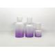 40ml 80ml 120ml Glass Lotion Dispenser Bottle Gradient Purple Space Saving Design