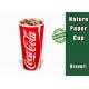 10 Oz Coca Cola Cold Drink Cups Recyclable Paper Material With Plastic Lids