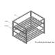 Custom Made Wire Shelving 2 Layers Foldable Double Deep Light Metal Shelving For Battery