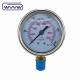 Glycerine Pressure Gauge Manometer 100mm Bottom Pressure Meter For Oil And Gas
