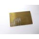 Ancient Brass Material Metal Business Cards With Engraved Picture / Ccustom Metal Membership Cards