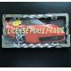 Custom Chrome Car License Plate Frame Covers With Curved Style 220g Weight