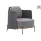 Modern Fabric Upholstered Single Seat Sofa Chair With Stainless Steel Legs