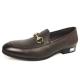Slip On Comfortable Boat Pu Mens Brown Leather Shoes Spring / Summer / Autumn Season