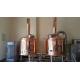 PLC Control Copper Beer Small Home Brewing Systems , Mini Beer Brewery Equipment
