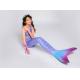 Pink Turquoise Childrens Mermaid Tails , Custom Mermaid Tails Easy Drying