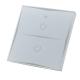 European Standard 2 Gang Wifi Light Switch , Touch Smart Light Switch 86*86 Type