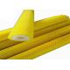 Synthetic Fiber Nylon Bristle Solar Panel Cleaning Brush Yellow Color Soft Feeling