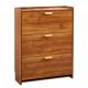 Brown Portable Melamine Coated Particle Board Shoe Rack Cabinet For Home