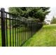 Security Decorative Architecture Wrought Iron Steel Fence For Garden