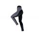 Sports Womens Seamless High Waisted Tummy Control Leggings Black Polyester