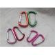 Small Personalized Promotional Gifts Carabiner Multiple Colors D - Shaped Mountaineering Buckle Metal Key Holder