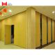 2.8m High Hotel Folable Partition Wall Mobile Divider With POM Hanging Wheels