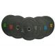 Colorful Particle 25kg Barbell Plates Gym Commercial Fitness Equipment