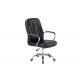 Dovetail Stylish Swivel 46cm Office Chair With Chrome Base