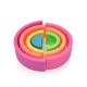 Rainbow Alike 14cm Arch Baby Stacking Toy BPA Free Silicone Blocks