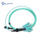 MPO MTP Fiber Optic Patch Cord , QSFP+ To SFP+ Cable OS2 OM3 OM4