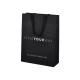 Multipurpose Black Paper Gift Bags With Handles Rectangle Shape 210gsm Thickness