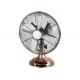 Copper Motor 220v 3 Speed Metal Desk Fan Tilt Adjustment With CE Certificate