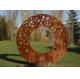 Laser Cut Outdoor Metal Sculpture , Public Art Sculpture 180cm Diam