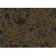Artificial Type Dark Brown Composition Quartz Stone Countertops Slab With Black Veins