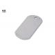 Silver Blank Customized Metal Dog Tags Engraved Logo Zinc Alloy Material
