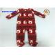 Bear AOP Baby Pram Suit 100% Polyester Micro Fleece Front Zipper Toe Embroidery Coverall