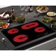 Radiant Surface 208V 8000W 23in 4 Burner Induction Cooktop