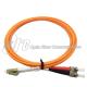 Multimode Orange OM2 Fiber Optic Patch Cord LC To FC Duplex