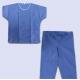 Short Sleeve 40GSM SPP Nonwoven Disposable Scrub Suits With Pocket