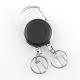 Deyi Badge Reel Retractable Keychain,Fly Fishing Accessories Fishing Lanyard With 360 Degree Rotation Buckle