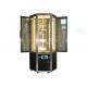 Hexagonal Glass Door Cake Showcase Upright Rotating Cake Display Cooler 4~8℃